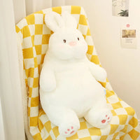 Lusy Store LLC Giant Lazy Rabbit Dolls Soft Plush Cute White Bunny Animal Toys Baby Sleep Pillows Cushion Gifts Plush