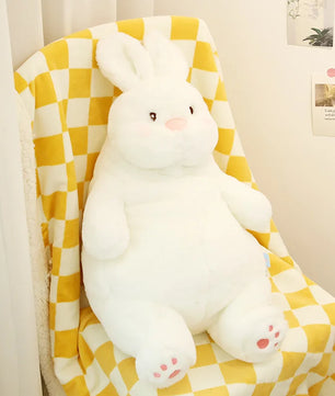 Lusy Store LLC Giant Lazy Rabbit Dolls Soft Plush Cute White Bunny Animal Toys Baby Sleep Pillows Cushion Gifts Plush