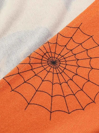 plus Size Women's Halloween Costume Pumpkin Graphic Cardigan Pullover Open Front Button Sweater Outerwear for Autumn