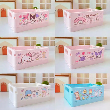 Sanrio Hello Kitty Foldable Desk Organizer Basket