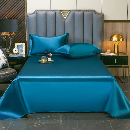 High End Satin Sheets, Soft And Comfortable Solid Color Sheets, Luxurious Single And Twin Bed Sheets bin li lan