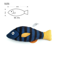 Cat Toy Catnip 3D Simulation Fish Saury Goldfish Kitten Toys Pillowfish Interactive Sounding Cat Chew Bite Plush Toy Cat Supply Fish 9