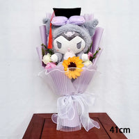 Kuromi My Melody Hello Kitty Cinnamoroll Plush Bouquet Valentine's Day Christmas Graduation Holiday Gift Kuromi-25