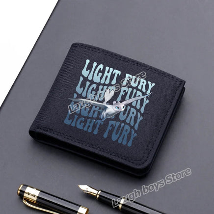 Toothless Canvas Wallet Men Short Folding Purse How To Train Your Dragons Cartoon Card Holder Coin Case Fashion Pocketbook Gift Lusy Store