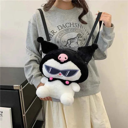 24 Styles Sanrio Plush Doll Kawaii Cinnamorol Plush Stuffed Backpack Girl's Cartoon Bag Gift Bag Girlfriend Child Birthday Gift 19 33X27X10cm