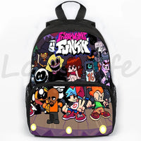 Fnf Game Friday Night Funkin Backpack for Boys Girls 3D Anime School Backpacks Children Bookbag 16 Inch Travel 4