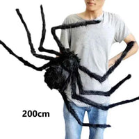 Halloween Decoration Prop Spider Horror Halloween Decoration Party Prop Outdoor Giant Spider Decoration 30-200cm Black Spider Approx 200cm