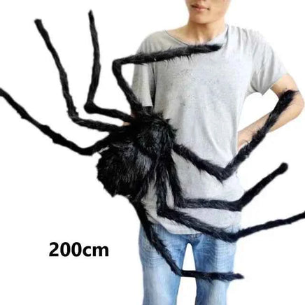 Halloween Decoration Prop Spider Horror Halloween Decoration Party Prop Outdoor Giant Spider Decoration 30-200cm Black Spider Approx 200cm