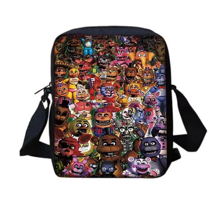 Cartoon Five Night At Freddy Child School Backpack With Shoulder Bag Pencil Bags School Bags for Boys Girls Best Gift XHOO4-KB-145-A2