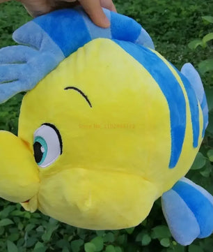 Lusy Store LLC Flounder Ariel The Little Mermaid Princess Plush Stuffed Dolls Cartoon Chubby Pillow For Child Girl Gift Plush
