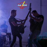 Lusy Store LLC Rock Roll Neon Signs Guitar Music Led Neon Wall Decor for Game Room Music Party Rock Studio Bar Disco Neon Sign