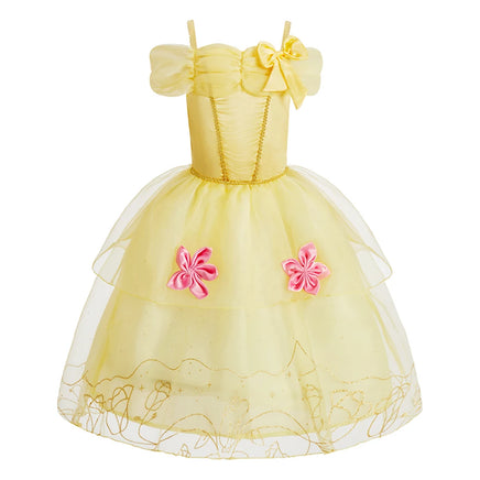 Girls Princess Dress Kids Cinderella Snow White Aurora Sofia Rapunzel Cinderella Halloween Costume 10