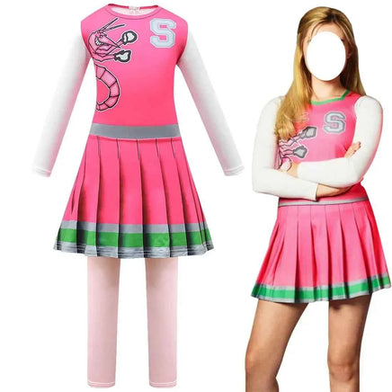 New Halloween Costumes for Kids Zombies 2 Addison Cosplay Girls Eliza Outfits Party Bodysuit Jumpsuits Children Carnival Clothes 4549