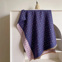 Lusy Store Women Cashmere Scarf Fashion Stars Print Scarves Lady Shawls Wraps Female Pashmina Warm Thick Blanket Stoles Bufanda 