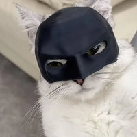 Cute Cat Cosplay Hat Bat Mask for Cat Funny Bat Cat Avenger Mask Halloween Costumes Props Accessories for Cats