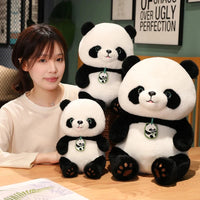 Lusy Store LLC Round Fat Panda Plush Toy Cute Stuffed Animal Giant Pandas Plush Soft Kids Toys Gift Plush