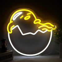 Lusy Store LLC Gudetama Neon Light Anime Wall Decor for Bedroom Livingroom Kids Room Kawaii Gifts Neon Sign