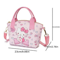 Lovely Sanrio Cinnamoroll Hello Kitty Tote Handbag Stylish Versatile with Adorable Kuromi Mymelody Prints Perfect Shoulder Bag