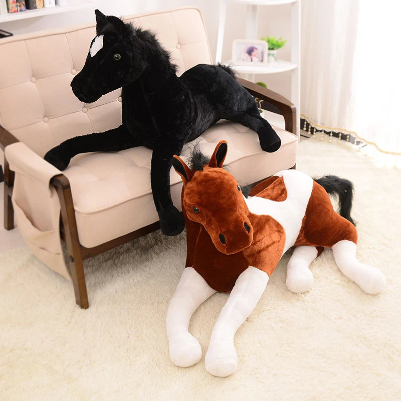 Lusy Store LLC Simulation Animal Horse Plush Toy Prone Horse Doll For Birthday Boys Gift Gift Plush