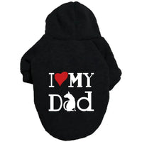 Pet Clothes French Bulldog Puppy Dog Costume Chihuahua Pug Pets Dogs Clothing For Small Medium Black dad