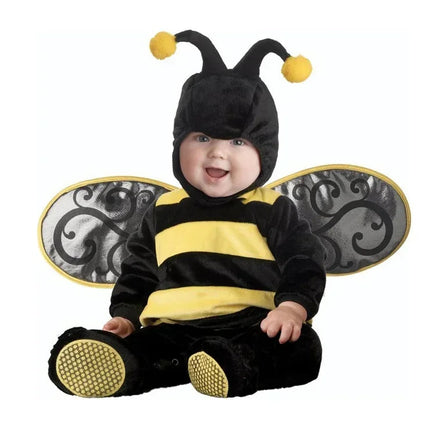 2024 New Arrival High Quality Baby Boys Girls Halloween Dinosaur Costume Romper Kids Clothing Set Toddler Co-splay Triceratops Orange