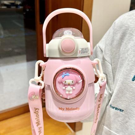 Sanrio Kuromi, Cinnamoroll 700ml Vacuum Thermos Cup - Kids School Straw Kettle AD 4Doll 700ml