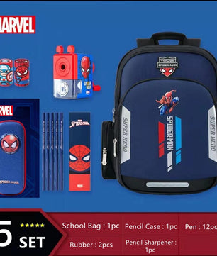 Spiderman Backpack New School Bags For Boys Primary Student Shoulder Grade 1-3 Mochilas B106