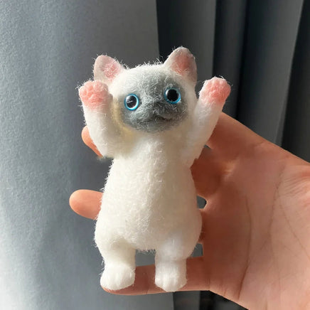 Squishy Cute Flocking Cat Stress Relief Toy, Extra Large Sensory Fidget Toys for Kids Adults Anxiety Relaxation, Squeeze Gift Lusy Store