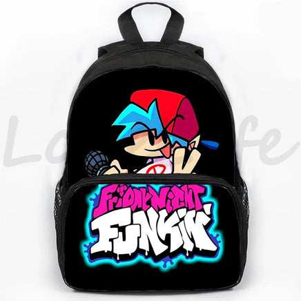 Fnf Game Friday Night Funkin Backpack for Boys Girls 3D Anime School Backpacks Children Bookbag 16 Inch Travel 26