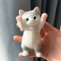 Squishy Cute Flocking Cat Stress Relief Toy, Extra Large Sensory Fidget Toys for Kids Adults Anxiety Relaxation, Squeeze Gift Lusy Store