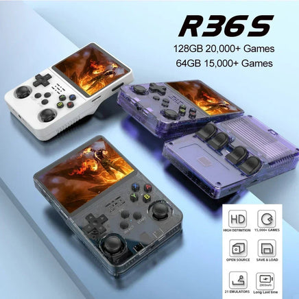 Retro Video Game Console Linux System 3.5 Inch IPS Screen Portable Pocket Player 64GB 128G Games best Kids gifts Lusy Store