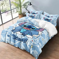 1 cartoon cute Stitch digital printed brushed down duvet cover,bedroom down comforter cover，bedding(No pillowcases，no quilt) Lusy Store