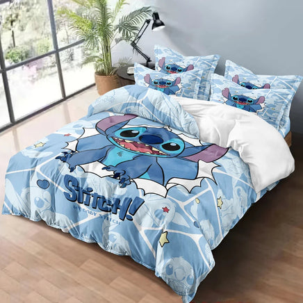 1 cartoon cute Stitch digital printed brushed down duvet cover,bedroom down comforter cover，bedding(No pillowcases，no quilt) Lusy Store