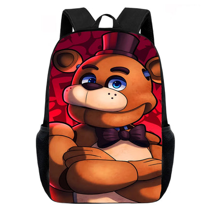 Game F-five N-nights at F-freddy's Child School Backpack with Lunch Bags ,Pencil Bags ,School Bags for Boys Girls XHOO3-SB-0101-A4