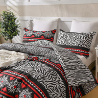 Lusy Store 3 Pieces Comforter Set Bed In A Bag, Breathable Quilted Style Bedding Sets, Luxury Fluffy Soft Comforter For All Season 