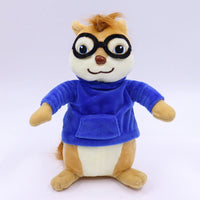 Lusy Store LLC Alvin and the Chipmunks Plush Toy Set &ndash; Soft &amp; Fluffy Stuffed Animals &ndash; 8in (20cm) &ndash; Lusy Store Stuffed Animal
