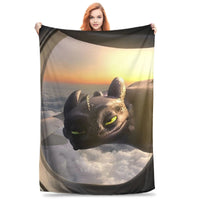 How to Train Your D-ragon Blankets Flannel Novelty Breathable Throw Blanket for Bedspread Spring Autumn 14