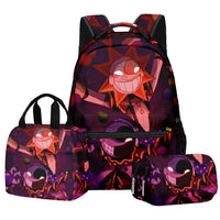 Trendy Popular Novelty sundrop FNAF 3D Printed 3pcs/Set student School Bags Travel Notebook Backpack Lunch bag Pencil Case Lusy Store
