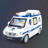 1:32 Mini Car Diecast Ambulance Fire-Truck Policecar Model Sound And Light Vehicle Simulation Collection Gifts Toys Boys Lusy Store