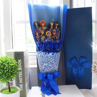Lovely Plastic Anime Action Figure Bouquet Gift Box Valentine Birthday Graduation Christmas Gifts no box 1