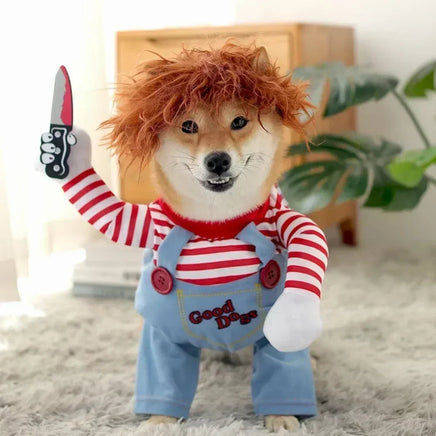 Funny Pet Dog Cosplay Clothes Novelty Puppy Halloween Costumes Sweatshirt Christmas Festival Party Outfit Pet Dress Accessories