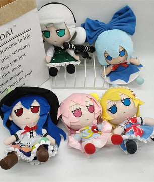Lusy Store LLC TouHou Project Marisa Komeiji Koishi Hakurei Reimu Hon Meirin Hata no koko Cosplay Plush Doll Stuffed Gift Plush