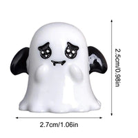 Halloween Miniature Ornament Pumpkin Resin Figurines Ornaments Ghost DIY Fairy Halloween Garden Adornments Ghost Doll Miniature 02 CHINA