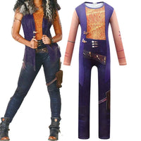 New Halloween Costumes for Kids Zombies 2 Addison Cosplay Girls Eliza Outfits Party Bodysuit Jumpsuits Children Carnival Clothes 4538