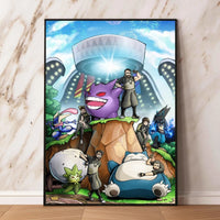 Pokemon Canvas Prints Wall Art Home Classic Children's Bedroom Decor Gifts Kid Action Figures Modular Painting Cartoon Character Lusy Store
