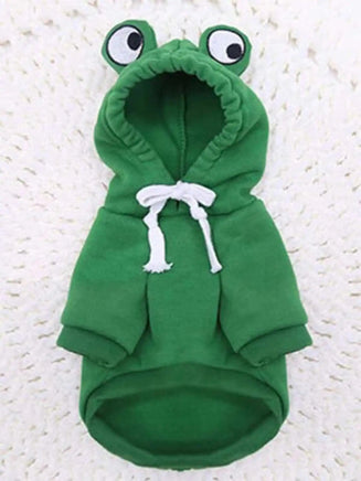 1PC Cute Frog Pet Sweater for Small and Medium Dogs - Green Dog Hoodie with Fun Design - Keep Your Pup Cozy and Stylish Green
