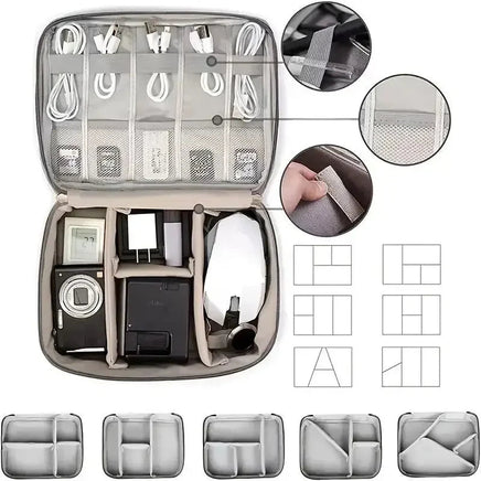 Cable Storage Bag Waterproof Digital Electronic Organizer Portable USB Data Line Charger Plug Storage Bag Travel Cable Organizer Lusy Store