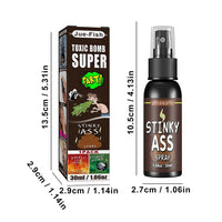 6pcs-1pcs 30ml Halloween Props Liquid Fart Spray Non Toxic Stink Bomb Ass-Smelly Stinky Gas Prank Toy Joke Party Supplies poop smell