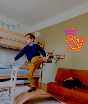 Lusy Store LLC Firedragon Neon Sign for Game Room Man Cave Bar Kids Bedroom Wall Decor USB Powered Gift For Kids Neon Sign