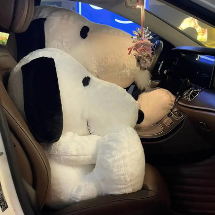 Lusy Store LLC Big Size Snoopy Plush Toy Kawaii White Dog Soft Pillow Stuffed Doll Gifts Plush